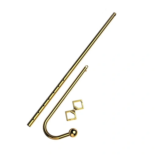 AllNight 3867 Set LOCKINK Hook Anal Adjustable Golden 0329